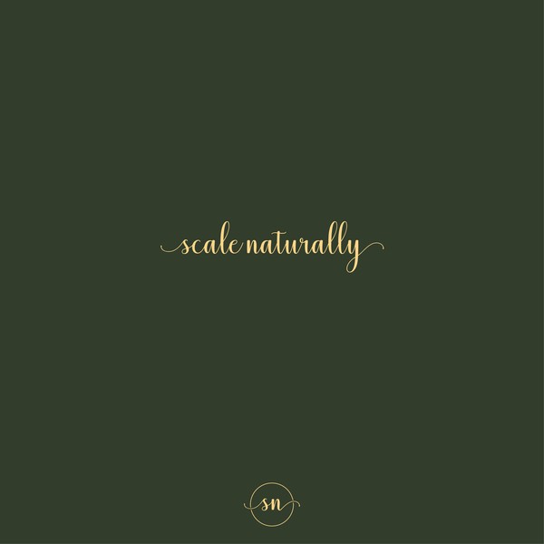scale naturally logo design