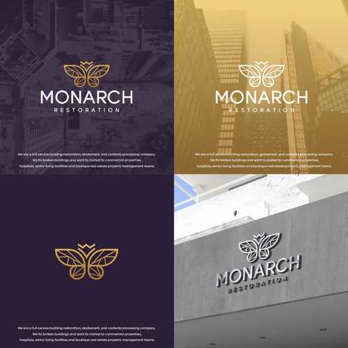 Design a modern clean logo package for a restoration company Design by Danny A