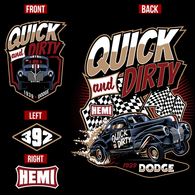 drag racing t shirts design