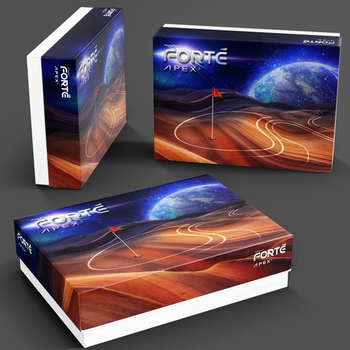 Create a futuristic, high-end packaging golf ball box for Foremost Golf Design by YuriyBaranov