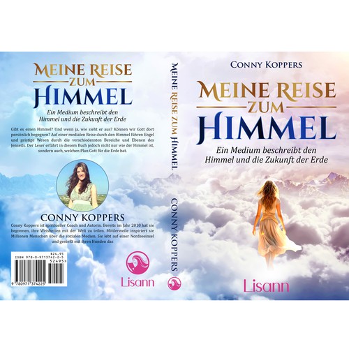 Cover for spiritual book My Journey to Heaven Design by Bigpoints