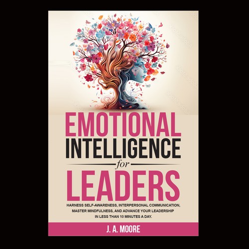 Need an Emotional Intelligence for leaders book cover. Design by anisha umělec