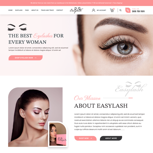 Branded Beauty needs a 2page web design Shopify theme Design réalisé par VirtuaLPainter