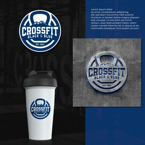 CrossFit Black & Blue -logo design Design by eRsiti_Art