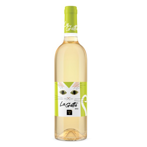 New fun "cat" wine label for female consumers Design by IRF°ADC