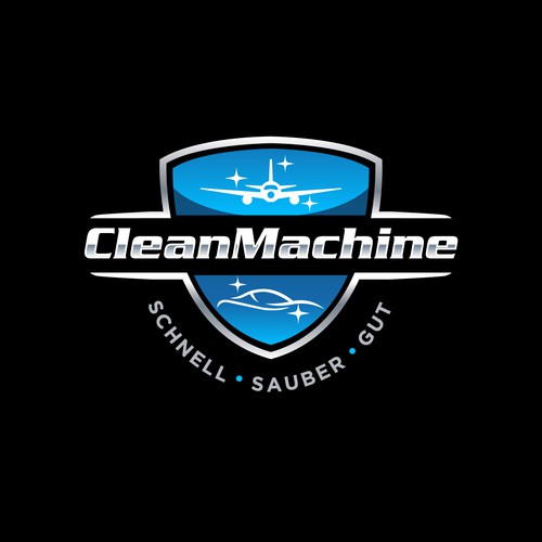 CleanMachine / Logo for Car and Plane Detailing Design by a.mjb