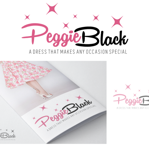 Create a captivating pinup logo design with a twist for Peggie Black Design by Maya984