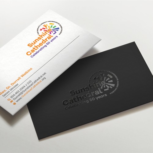Business Card for Growing Progressing LGBTQ Church Design by LAXMI DESIGNHUB
