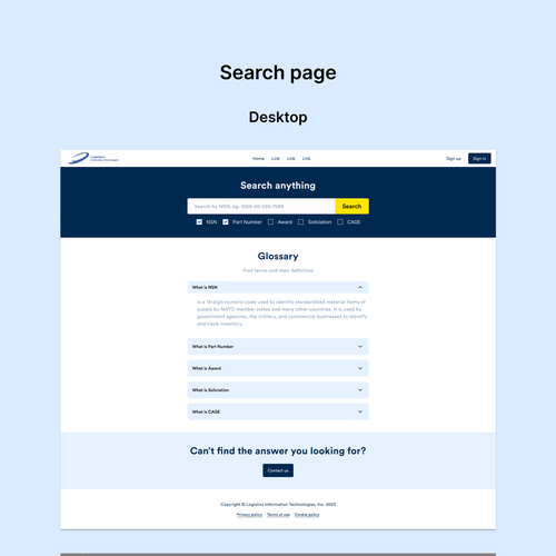 Website Search Page Design by andypham
