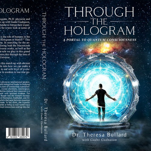 Futuristic Book Cover Design for Science & Spirituality Genre Design by H-Izz Design