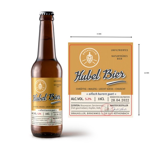Microbrauerei: Bierflasche sucht Etikettendesign Design by Krasi Miletieva