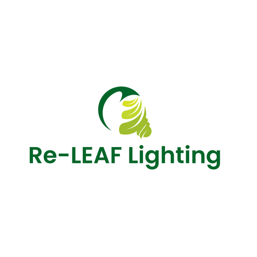 Re-LEAF Lighting logo Diseño de Rekker