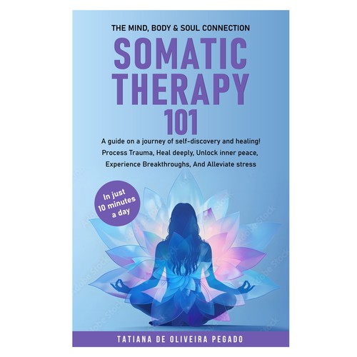 Beautiful & powerful book cover with a lotus flower design Design by 99_master