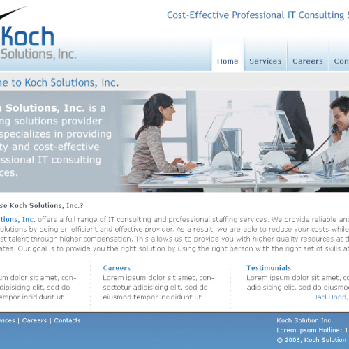 $500.00 Website template (Design only) Design by creativeBug