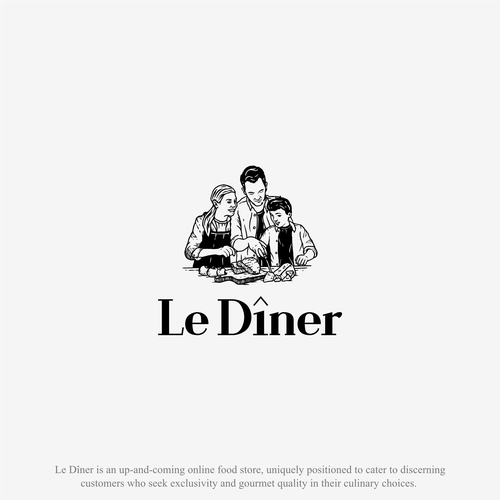 Create the Signature Identity for 'Le Dîner' - A Gourmet Odyssey Awaits! Design by deer203A
