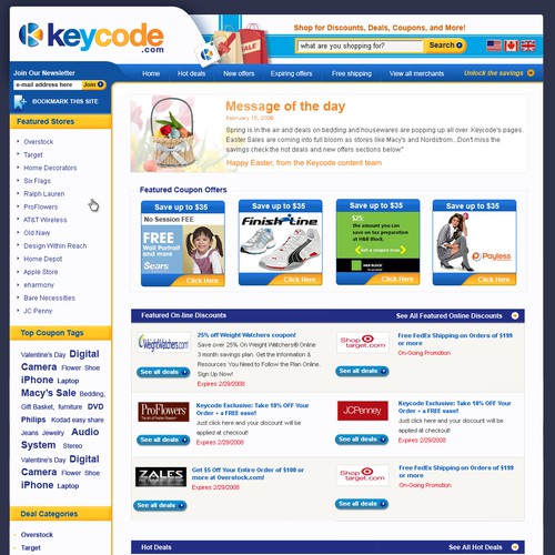 Popular Shopping Site Needs A New Design!