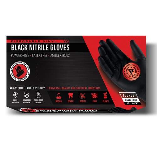 Design Retail Box for Glove Company Industrial, Sleek, Eye Catching Design by Aleksey Osh
