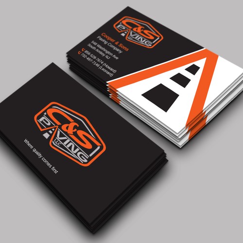 Design We are an asphalt paving company  card with character, style, stands out from everyone nothing bland no white ,add stuff por LAXMI DESIGNHUB