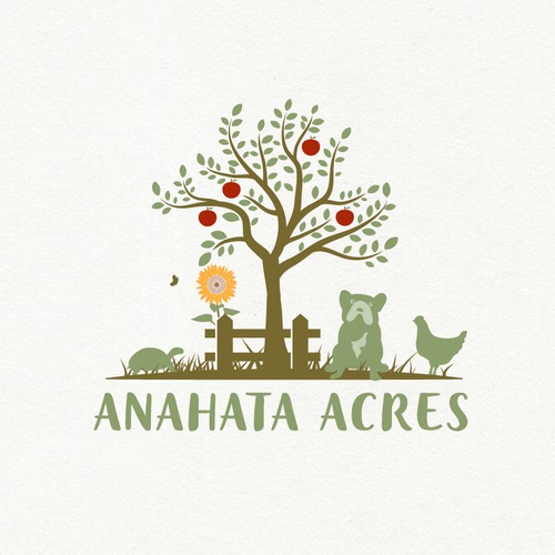 Organic Farm looking for a logo that represents the heart and soul of our land. Design by Mi&Me