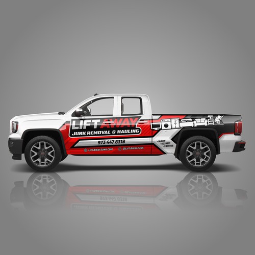 Cool Truck Wrap for Junk Removal Business Design by Bogi_Graphics