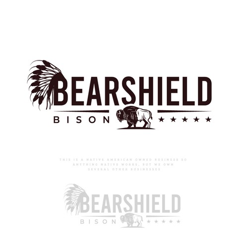 "Bearshield Bison" winning Logo design