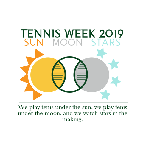 Seattle Tennis Club Tennis Week Logo Sun Moon Stars Theme Logo Design Contest 99designs