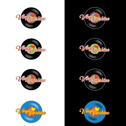 Vinyl Sunshine needs an uplifting retro, 60s/70s BAND logo Design by Kristina2-d