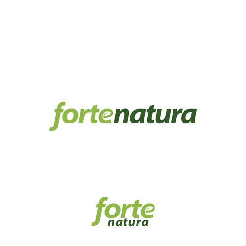 Forte Natura Logo that emphasizes on the word Forte (big) for natural health supplements Design by nicole.Ash