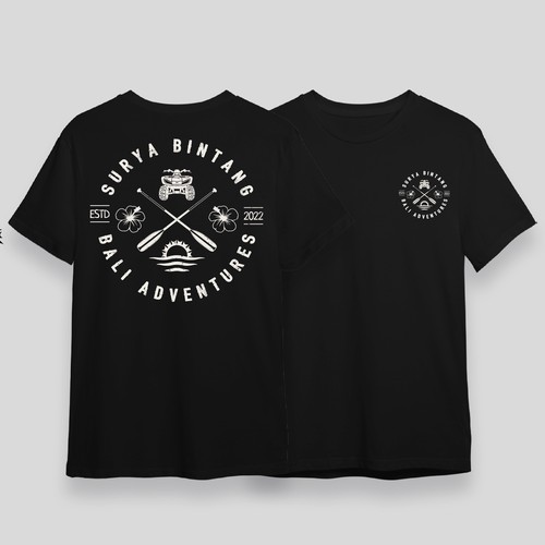 vintage bali jungle rafting Design by mañana_art
