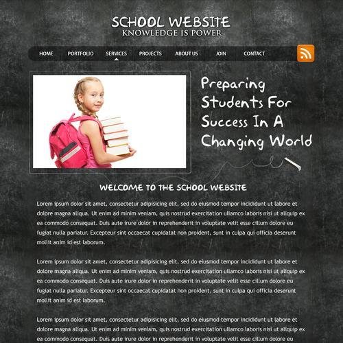 1-3 Page Website Template Design von zine.studios