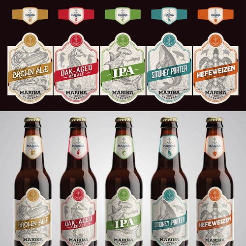 Create a vintage and timeless beer label for an up and coming mexican craft brewery! Design by MANTSA®