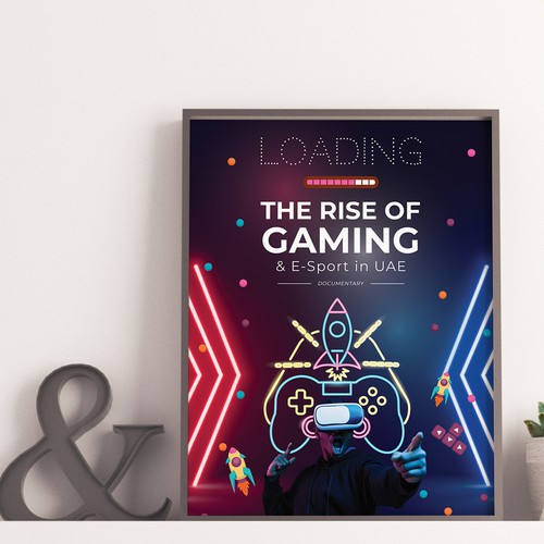 Gaming & Game Development Documentary Poster Design Design réalisé par Safier