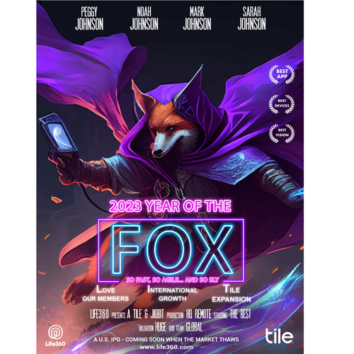 Life360 2023 Year of the Fox Poster Design by Asiel ..