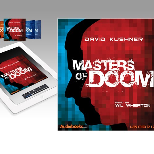 Design the "Masters of Doom" book cover for Audiobooks.com Diseño de Sherwin Soy