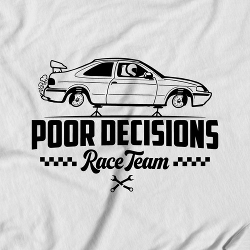 Funny Logo for a (not) competitive race car team! Design von AlarArtStudio™