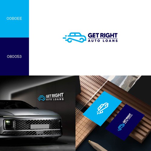 Get Right Auto Loans Logo Design by pixelamazers