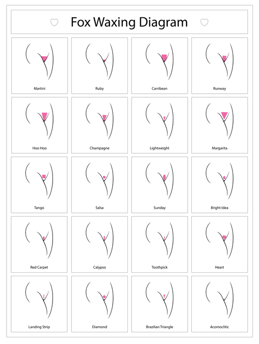 Create an amazing goto graphic for all bikini wax styles