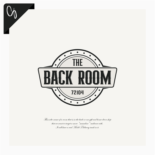 "The Back Room" logo contest for a masculine room in a home decor and gift shop Design by Kingsaud