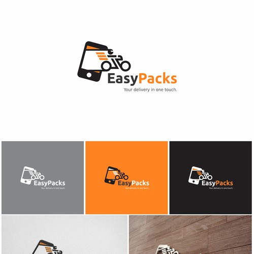 Create a visual identity for an app call motorcycle courier (motoboy) Design by >NAZ<