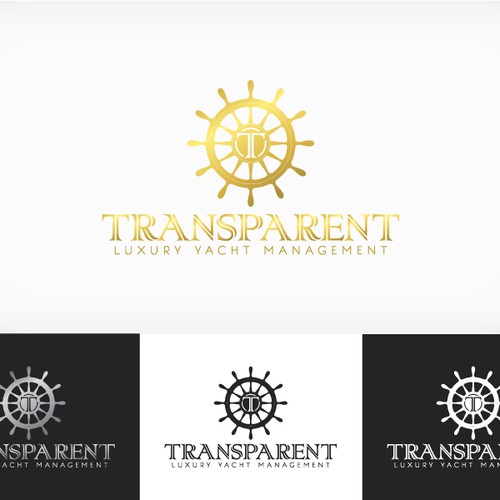 logo for TRANSPARENT Luxury Yacht Management Design by DerKater