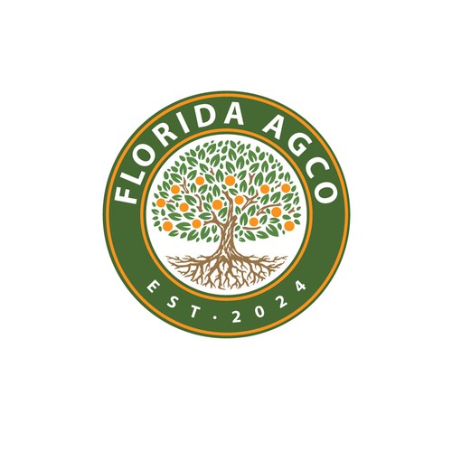 Agriculure services business logo with a focus on Florida Citrus Design by Boaprint