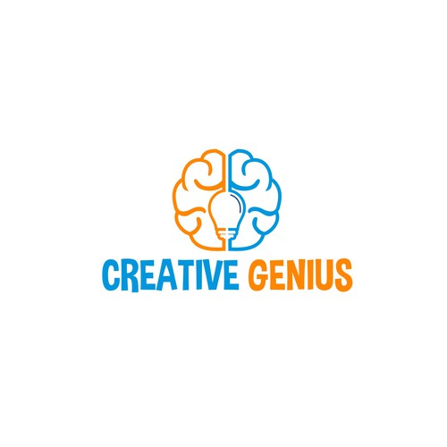 "Creative Genius" Logo for an art school. Design by yudilima