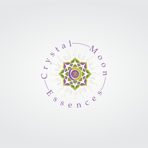 Logo for Crystal Moon Essences - remedies for harmonic rebalance and well-being Réalisé par Armando de Oliveira