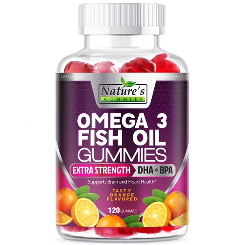 Design Tasty Omega 3 Fish Oil Gummies Design needed for Nature's Gummies di agooshe