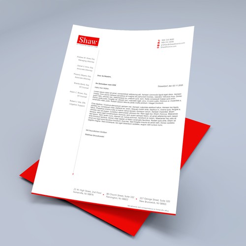 Letterhead for Divorce & Family Law Firm; Modern, Minimalist, Conservative Design Design by Xclusive16