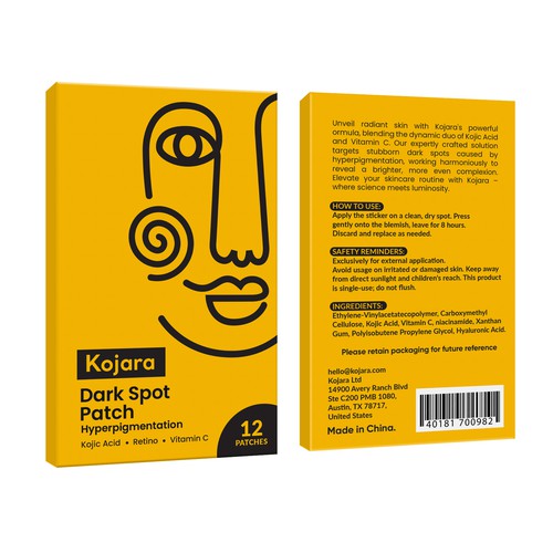 DARK SPOT PATCH PACKAGING Design by Rajith Shantha