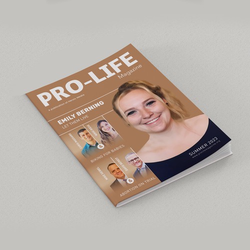 Magazine Cover for Pro-Life Non-Profit Réalisé par Giosanio