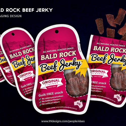 Beef Jerky Packaging/Label Design Diseño de eLaeS