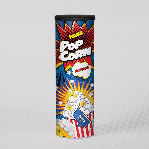 Premium Quality Popped Pop Corn Packaging Design réalisé par Dimario Moretti