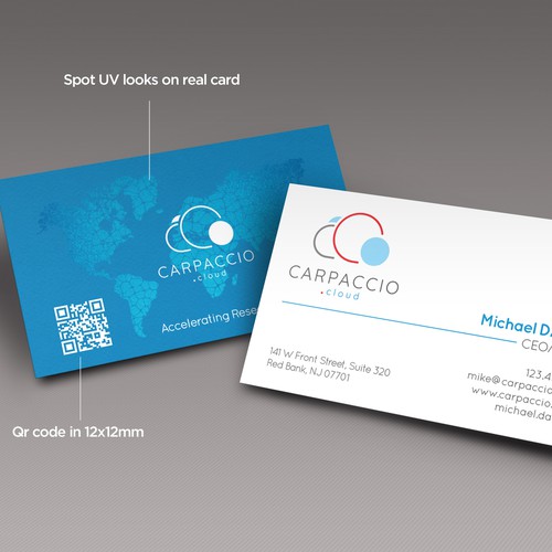 Give more muscle to research with graphic ID for CARPACCIO.cloud Design by kendhie